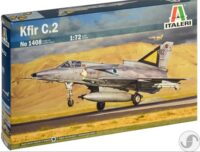 ⁦מודל להדבקה של מטוס קרב ישראלי דגם כפיר Kfir C.2 בקנה מידה של 1:72 מבית Italeri⁩ – תמונה ⁦5⁩