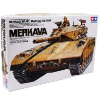 מודל להדבקה של טנק קרב MERKAVA קנה מידה 1:35מבית Tamiya יפן