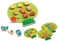 ⁦קליפסים - משחק התפתחותי לפעוטות להתאמת צורות לפיתוח מיומנות חזותיות מבית Djeco צרפת⁩ – תמונה ⁦2⁩