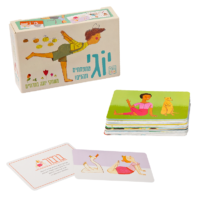 יוגי קלפי יוגה בחרוזים  - 40 קלפי יוגה לילדים נוער ומבוגרים להכרת עולם היוגה בצורה משחקית ומהנה מבית YOGiFUN
