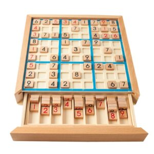 משחק סודוקו איכותי עשוי עץ אלון