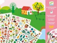 ⁦ערכת יצירה לילדים עפרון בכפר - משחק יצירה עם מדבקות גירוד ליצירת תמונות עם סיפור מבית Djeco צרפת⁩ – תמונה ⁦4⁩