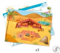 ⁦משחק יצירה לקטנטנים - מדבקות גירוד בנושא סוואנה מבית Djeco צרפת⁩ – תמונה ⁦6⁩