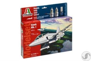 מודל להדבקה של מטוס קרב אירופאי Hawk Mk.1 מבית Italeri