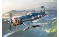 ⁦מודל להדבקה של מטוס קרב אמריקאי F4U-5N Crosair מבית Italeri⁩ – תמונה ⁦2⁩