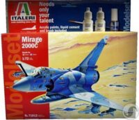 מודל להדבקה של מטוס קרב צרפתי Mirage 2000C מבית Italeri