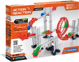 ערכת הרכבה לבניית מסלול גולות וגרביטציה Action and Reaction Starter Kit מבית Clementoni איטליה