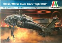 ⁦מודל להדבקה של מסוק קרב אמריקאי דגם UH-60 / MH-60 Black Hawk Night Raid בקנה 1:48 מבית Italeri איטליה⁩ – תמונה ⁦2⁩
