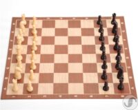 ⁦סט מיני משחק שחמט ודמקה עם לוח מתקפל⁩ – תמונה ⁦2⁩