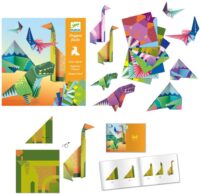 ⁦אוריגמי לילדים - ערכת יצירה קיפול נייר לילדים - דינוזאורים מבית Djeco צרפת⁩ – תמונה ⁦2⁩