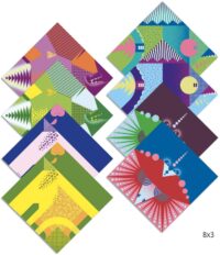⁦אוריגמי לילדים - ערכת יצירה קיפול נייר לילדים - דינוזאורים מבית Djeco צרפת⁩ – תמונה ⁦3⁩