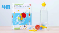 ⁦פנס כיס דינמו לבניה והרכבה Eco-Tech Bulb מסדרת Green Science - מדע ירוק לילדים מבית 4M ארה"ב⁩ – תמונה ⁦2⁩