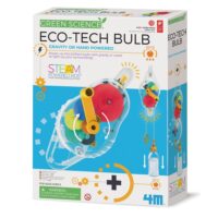 פנס כיס דינמו לבניה והרכבה Eco-Tech Bulb מסדרת Green Science - מדע ירוק לילדים מבית 4M ארה"ב