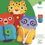משחק התפתחות לפעוטות בנושא משימות יום יומיות דגם Ziptou מבית Djeco צרפת