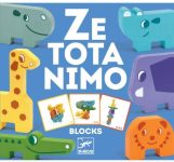 ערכת הרכבה לשיווי משקל מבלוקים מעץ - משחק התפתחות לפעוטות דגם Ze Tota Nimo מבית Djeco צרפת