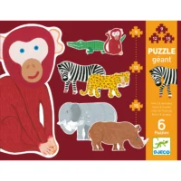 ⁦סט 6 פאזלים לפעוטות בנושא חיות הנרי וחברים מבית DJECO צרפת⁩ – תמונה ⁦5⁩