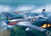 ⁦מודל להדבקה של מטוס קרב אמריקאי F-51D היסטורי מבית Italeri⁩ – תמונה ⁦3⁩