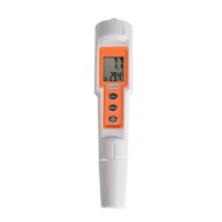 מד PH (מד חומציות) וטמפרטורה עם דיוק של 0.1 המתאים למדידת חומציות וטמפ' מים בבריכה באקווריום או לבקבוקי יין Kadida 6021