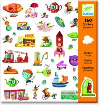⁦משחק יצירה לילדים - ערכת 160 מדבקות בנושאים שונים מבית  Djeco צרפת⁩ – תמונה ⁦3⁩