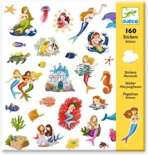 משחק יצירה לילדים - ערכת 160 מדבקות בנושאים שונים מבית  Djeco צרפת