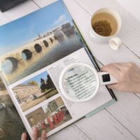 ⁦זכוכית מגדלת 90 מ"מ עם הגדלה של 6X משולבת תאורת לד⁩ – תמונה ⁦7⁩