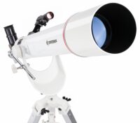 טלסקופ אסטרונומי רפלקטורי קומפקטי דגם NANO AR-70/700 AZ עם הגדלה של X77 מבית BRESSER הגרמנית
