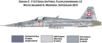 ⁦מודל להדבקה של מטוס קרב שוויצרי מדגם F-5E בקנה מידה של 1:72 מבית Italeri⁩ – תמונה ⁦5⁩