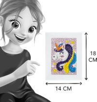 ⁦ערכת יצירה לילדים לבניית פסיפס נוצץ של חד קרן מרהיב מבית Buki צרפת⁩ – תמונה ⁦8⁩