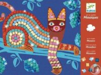 ⁦מוזאיקה אוקסקן - משחק התפתחות ויצירה לילדים ופעוטות ליצירת פסיפסים בצורת חתול וצב מבית Djeco צרפת⁩ – תמונה ⁦5⁩