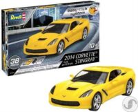 ⁦מודל להדבקה של מכונית ספורט Corvette Stingray 2014 בקנה מידה של 1:25 מבית Revell⁩ – תמונה ⁦2⁩