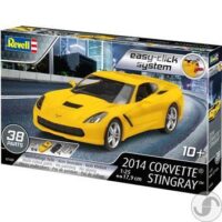 ⁦מודל להדבקה של מכונית ספורט Corvette Stingray 2014 בקנה מידה של 1:25 מבית Revell⁩ – תמונה ⁦4⁩