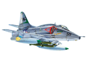 מודל להדבקה של מטוס קרב A-4 E/F/G Skyhawk בקנה מידה של 1:48 מבית Italeri