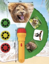 ⁦פנס מקרן שקופיות לילדים בנושא חיות מצחיקות מבית BrainStrom אנגליה⁩ – תמונה ⁦3⁩