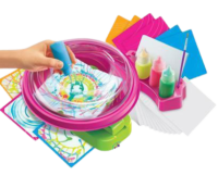 ⁦מכונה ליצירת אומנות צביעה בסיבוב והתזה Tornado Spin Art - מכונת התזה ליצירות אומנות לילדים מסדרת ThinkingKits של 4M ארה"ב⁩ – תמונה ⁦5⁩
