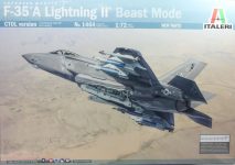 דגם מטוס להרכבה F-35A מטוס קרב חמקן אמריקאי בקנה מידה של 1:72 מבית Italeri