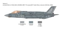 ⁦דגם מטוס להרכבה F-35A מטוס קרב חמקן אמריקאי בקנה מידה של 1:72 מבית Italeri⁩ – תמונה ⁦4⁩