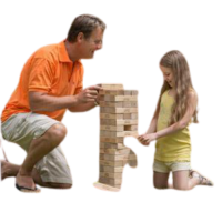 ⁦ג'נגה ענק לחצר משחק רצפה לחוץ ולבית מבית  Traditional Garden Games UK⁩ – תמונה ⁦7⁩