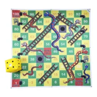 ⁦משחק חוץ חצר סולמות ונחשים XL ענק 3X3 מטר מבית TRADITIONAL GARDEN GAMES UK⁩ – תמונה ⁦3⁩