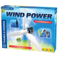 ערכת הרכבה מדעית בנושא אנרגיה מתחדשת WIND POWER V2 עם עריכת ניסויים בטורבינת רוח מבית Thames n Kosmos אנגליה