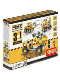 משחק הרכבה הנדסי אנג'ינו משאית JCB עם 3 מודלים מסדרת Engino Machinery