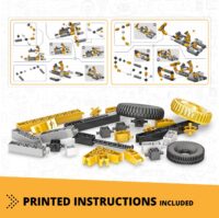 ⁦משחק הרכבה הנדסי אנג'ינו טרקטור JCB עם 3 מודלים מסדרת Engino Machinery⁩ – תמונה ⁦3⁩