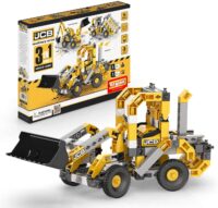 משחק הרכבה הנדסי אנג'ינו טרקטור JCB עם 3 מודלים מסדרת Engino Machinery
