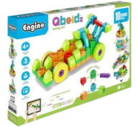 ⁦ערכת בלוקים להרכבה הנדסית RACE CAR לילדים קטנים אנג'ינו 10 מודלים  - Engino Qboidz STEM⁩ – תמונה ⁦9⁩