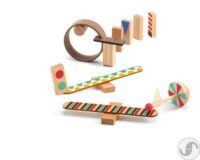 ⁦משחק בניה ודמיון מעץ לילדים ליצירת תגובות שרשרת עם 25 חלקים Djeco Zig n Go מבית צרפת⁩ – תמונה ⁦9⁩