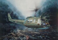 ⁦מודל להדבקה של מסוק קרב אמריקאי 1:48 UH-1D Iroquis מבית Italeri⁩ – תמונה ⁦5⁩