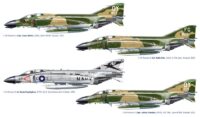 ⁦מודל להדבקה של מטוס קרב מיתולוגי פאנטום F4-E Phantom II Aces בקנה מידה של 1:72 מבית Italeri⁩ – תמונה ⁦2⁩