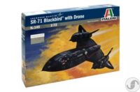 ⁦מודל להדבקה של מטוס הביון SR-71 Blackbird with Drone בקנה מידה של 1:72 מבית Italeri⁩ – תמונה ⁦4⁩