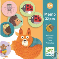 ⁦משחק זיכרון מאתגר לפעוטות ולילדים Animals Memo מבית Djeco צרפת⁩ – תמונה ⁦3⁩