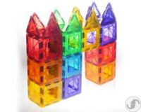 ⁦מאגיס המקורי 100 מגנטים במזוודה - משחק הרכבה מגנטים לפעוטות וילדים⁩ – תמונה ⁦2⁩