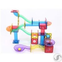 ⁦מאגיס המקורי פארק שעשועים 110 חלקים - משחק הרכבה מגנטים לפעוטות וילדים⁩ – תמונה ⁦2⁩